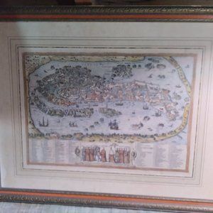 Early 15th century map of Venice, Italy